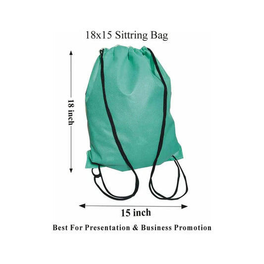 18 x 15 - Shoulder Bag - Green - 120 GSM - Non Woven