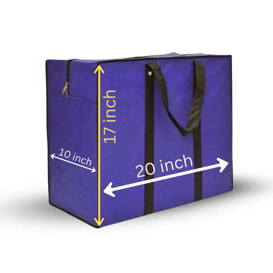20 x 17 x 10 - Storage Bags - Blue - 120 GSM - Non Woven